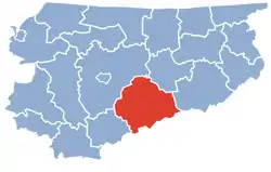 Location within the voivodeship