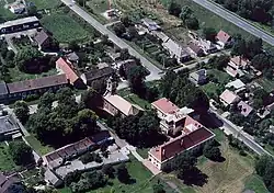 Szentlőrinc, Hungary - Palace from above