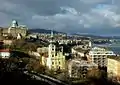 View of the church from the Gellért Hill