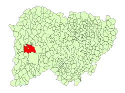 Location in Salamanca