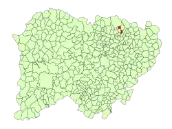 Location in Salamanca