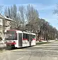 T-3UA-3-ZP tram in operation