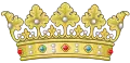 Coronet of Dukes on helm and shield.