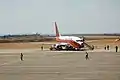 TAAG Boing 737-200 ready for boarding in 2007