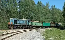 Company's train transporting oil-shale near Ahtme.