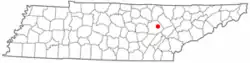 Location of Fairfield Glade, Tennessee