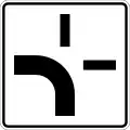 Direction of priority road