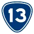 Provincial Highway 13 shield}}