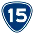 Provincial Highway 15 shield}}