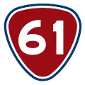 Provincial Highway 61 shield}}