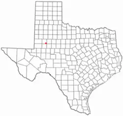 Location of Ackerly, Texas