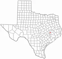 Location of Anderson, Texas