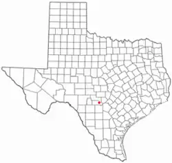 Location of Bandera, Texas