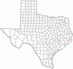 Location of Bevil Oaks, Texas