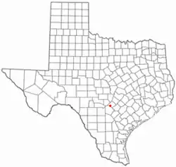 Location of Bulverde, Texas