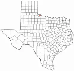 Location of Chillicothe, Texas