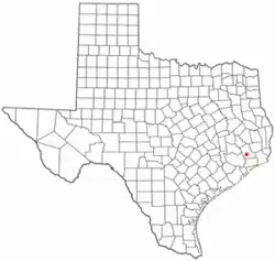 Location in the state of Texas