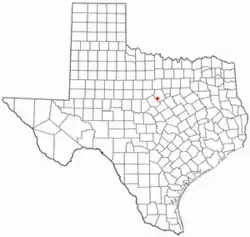 Location of Dublin, Texas