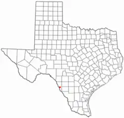 Location of El Indio, Texas