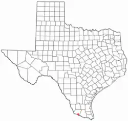 Location of Santa Cruz, Texas