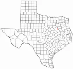 Location of Eureka, Texas