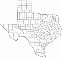 Location of Hays, Texas