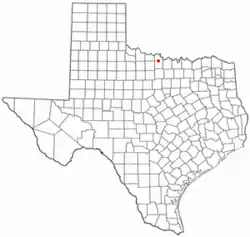 Location of Henrietta, Texas