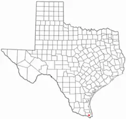 Location of Los Fresnos, Texas