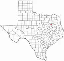 Location of Malakoff, Texas