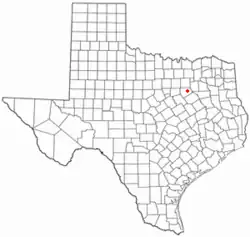 Location of Palmer, Texas