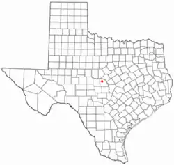 Location of Richland Springs, Texas