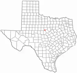 Location of Rising Star, Texas