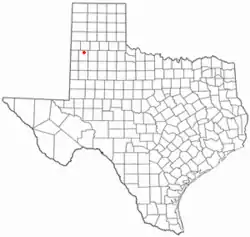 Location of Springlake, Texas