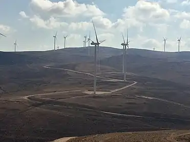 Image 3The Tafila Wind Farm in Jordan, is the first large scale wind farm in the region. (from Wind farm)