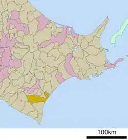 Location of Taiki in Hokkaido (Tokachi Subprefecture)