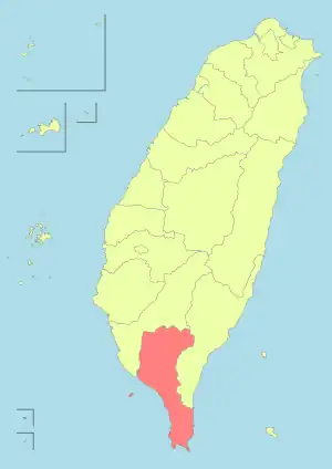 Pingtung County in Taiwan