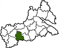 Raion location in Cherkasy Oblast