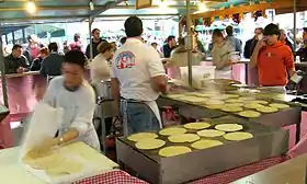 Talo being prepared in Leioa, Biscay