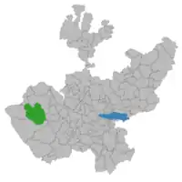 Location of the municipality in Jalisco