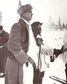 Image 61Captain Aarne Juutilainen at the front at Kollaa during the Winter War (from History of Finland)