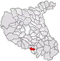 Location in Vrancea County