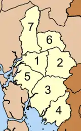 Map of districts