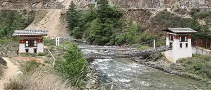 Tamchog Chakzam bridge, Bhutan