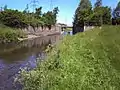 Bridge over the canalised section, linking the lake to Forge Mill Farm