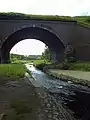 Aqueduct carrying the Tame Valley Canal over the River Tame at Ray Hall.