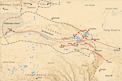 Emperor Taizong's campaign against Tuyuhun in 634