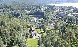 View of the village seen from the nearby Gjellberget