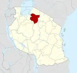 Location in Tanzania