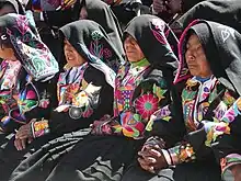 Image 4Quechua women in festive dress on Taquile Island on Lake Titicaca, west of Peru (from Indigenous peoples of the Americas)