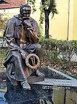 Taras Shevchenko statue in Budapest, Hungary